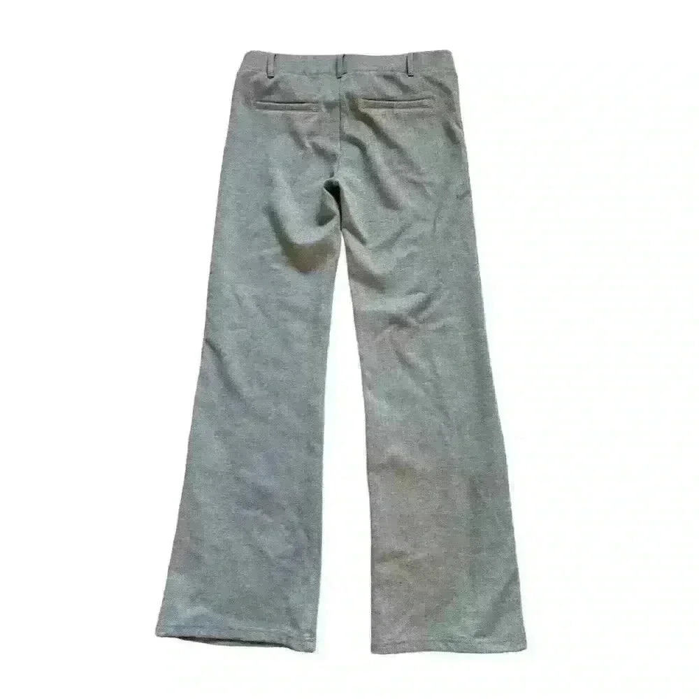 Betabrand Women's Gray and Tan Flared Dress Pants Pull-On Petites Size M - Picture 2 of 8